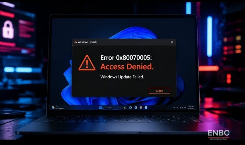 AI fix windows error 0x80070005 access denied cmd command terminal screen