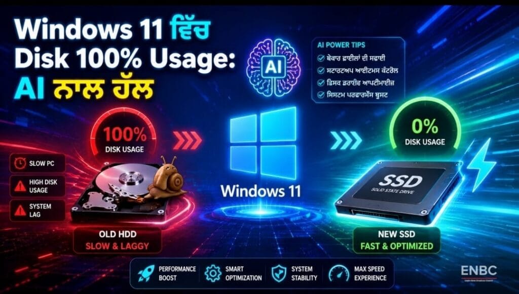 Windows 11 Disk Memory Usage 100% to 0% Fix with AI and SSD Upgrade