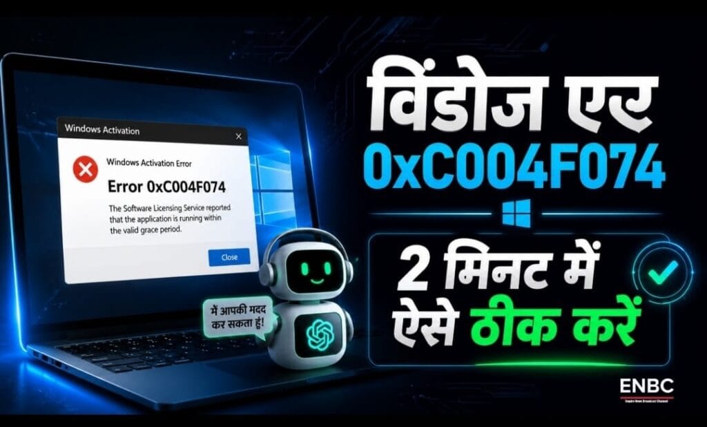 Activation Error 0xC004F074 Win 11 fix in Hindi