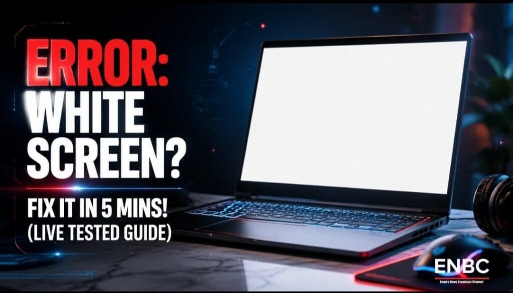 How to fix Windows White Screen of Death error on laptop
