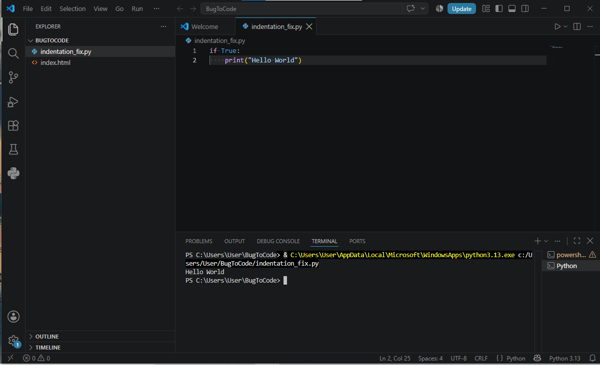 Fixed Python Invalid SyntaxError output in VS Code